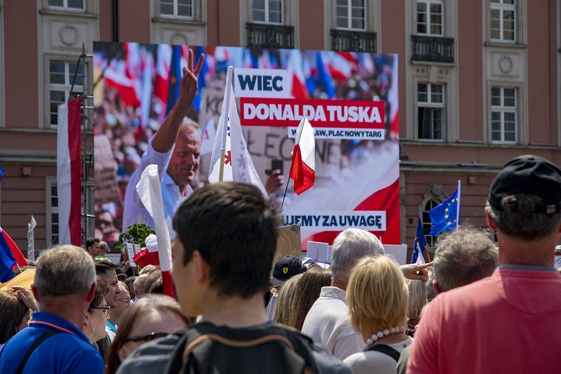 Poland’s opposition victory is hailed in Ukraine, Russia and Belarus